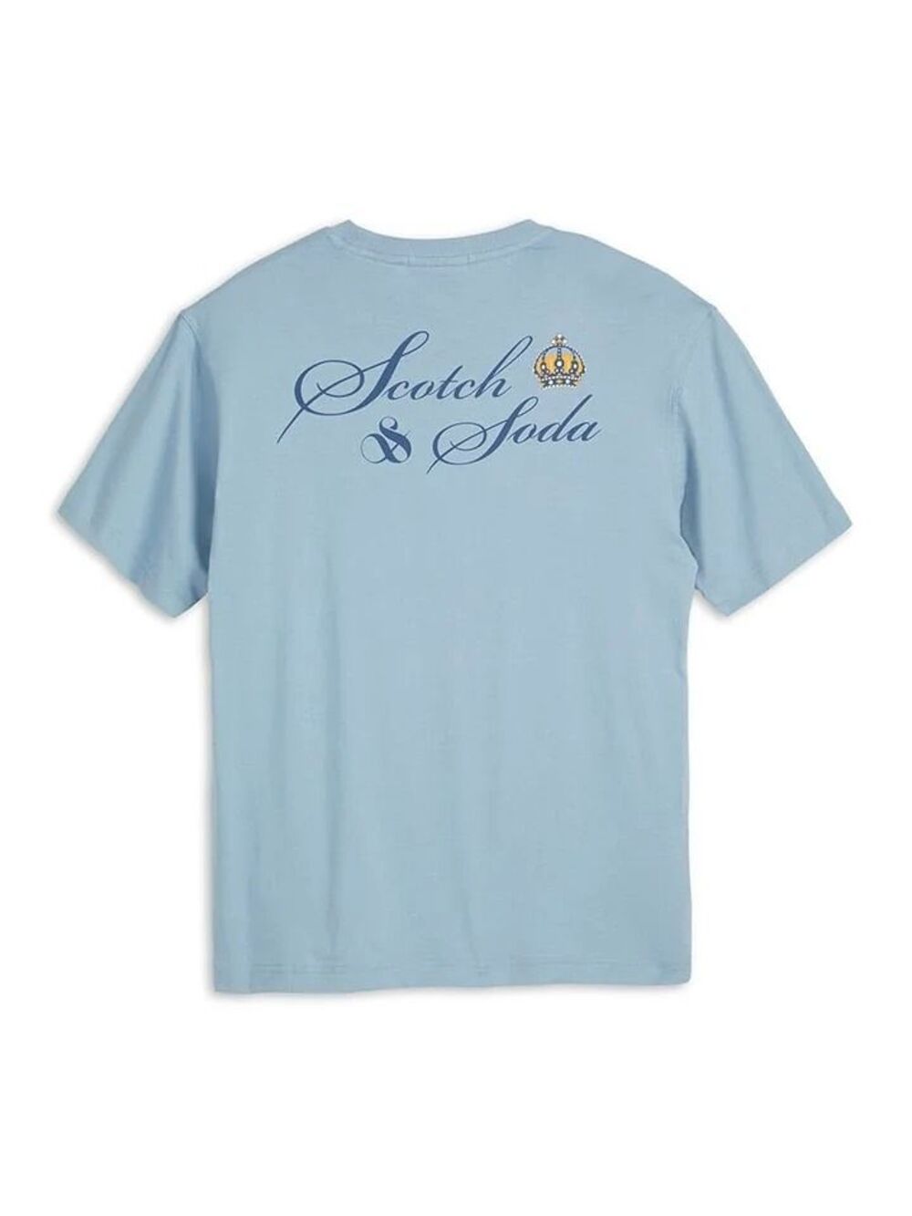 Scotch & Soda Graphic T Shirt Blue Crown Logo Amsterdam Couture XL NEW